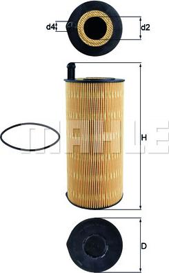 KNECHT OX 423/9D - Öljynsuodatin parts5.com