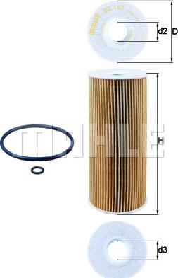 KNECHT OX 143D - Olejový filter parts5.com