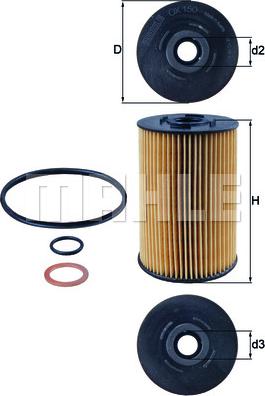 KNECHT OX 150D1 - Oil Filter parts5.com