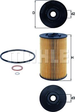 KNECHT OX 150D - Ölfilter parts5.com