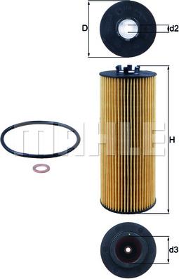 KNECHT OX 164D - Olejový filter parts5.com