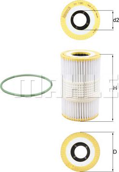 KNECHT OX 1185D - Oil Filter parts5.com