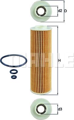 KNECHT OX 183/5D1 - Oljni filter parts5.com