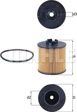 KNECHT OX 341D - Oil Filter parts5.com