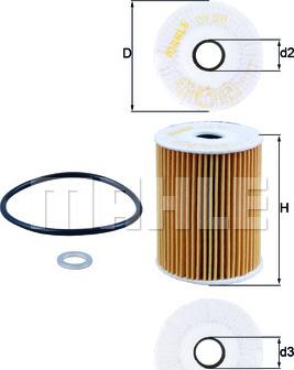 KNECHT OX 355D - Olejový filter parts5.com