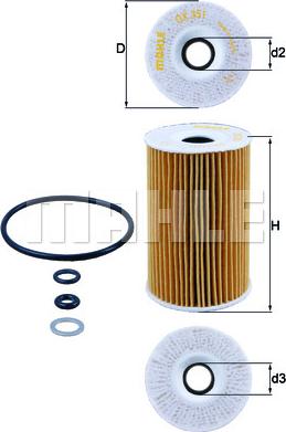 KNECHT OX 351D - Oil Filter parts5.com