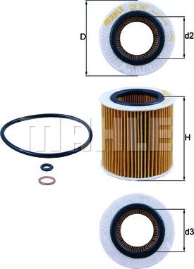 KNECHT OX 387D - Filtru ulei parts5.com