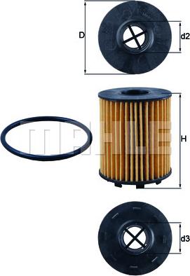 KNECHT OX 371D - Oil Filter parts5.com