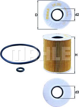 KNECHT OX 203D - Filtru ulei parts5.com