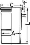 Kolbenschmidt 89389110 - Camasa cilindru parts5.com