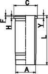 Kolbenschmidt 89367110 - Цилиндрова риза parts5.com