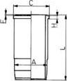 Kolbenschmidt 89588110 - Цилиндрова риза parts5.com