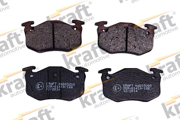 KRAFT AUTOMOTIVE 6005200 - Komplet zavornih oblog, ploscne (kolutne) zavore parts5.com