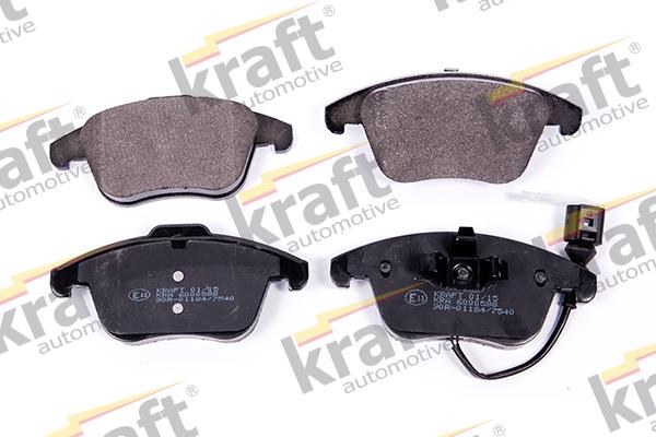 KRAFT AUTOMOTIVE 6000588 - Komplet zavornih oblog, ploscne (kolutne) zavore parts5.com