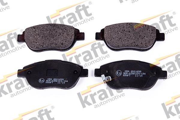 KRAFT AUTOMOTIVE 6001699 - Σετ τακάκια, δισκόφρενα parts5.com