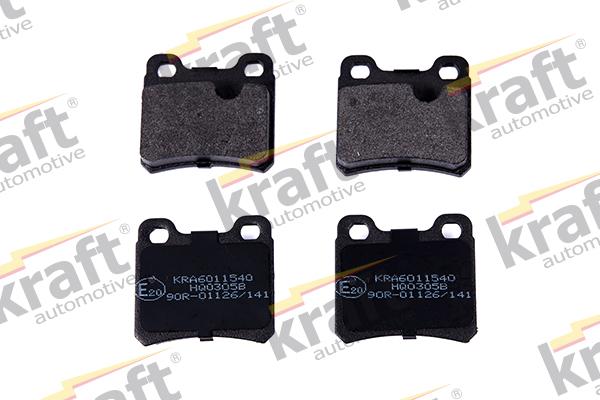 KRAFT AUTOMOTIVE 6011540 - Σετ τακάκια, δισκόφρενα parts5.com