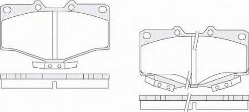 KSH EUROPE 1850.0058081 - Комплект спирачно феродо, дискови спирачки parts5.com