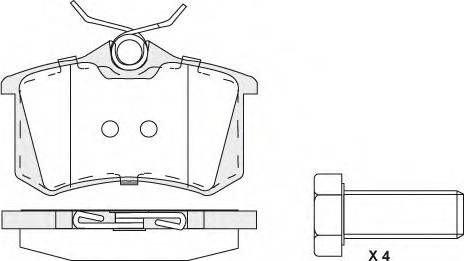 KSH EUROPE 1850.0058184 - Fren balata seti, diskli fren parts5.com