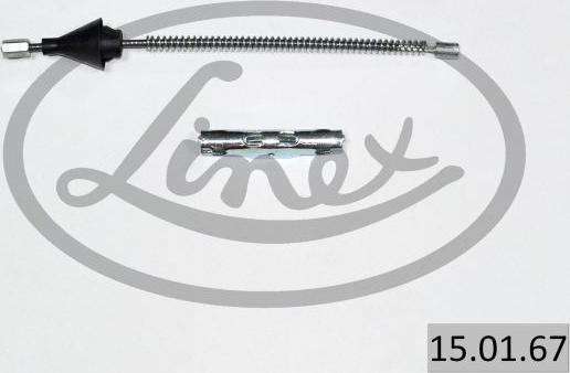 Linex 15.01.67 - Cable de accionamiento, freno de estacionamiento parts5.com