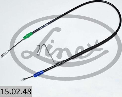 Linex 15.02.48 - Cable de accionamiento, freno de estacionamiento parts5.com