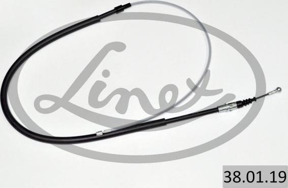 Linex 38.01.19 - Cable de accionamiento, freno de estacionamiento parts5.com