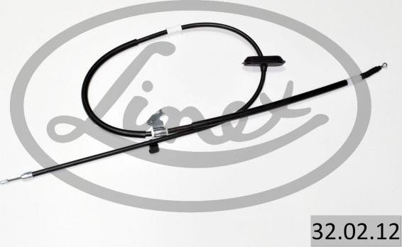 Linex 32.02.12 - Cable de accionamiento, freno de estacionamiento parts5.com