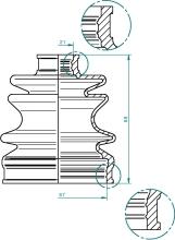 Löbro 190970 - Fuelle, árbol de transmisión parts5.com