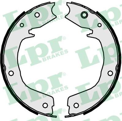 LPR 09850 - Brake Shoe Set, parking brake parts5.com