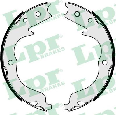 LPR 09860 - Brake Shoe Set, parking brake parts5.com