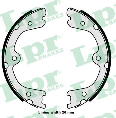 LPR 09880 - Set saboti frana, frana de mana parts5.com