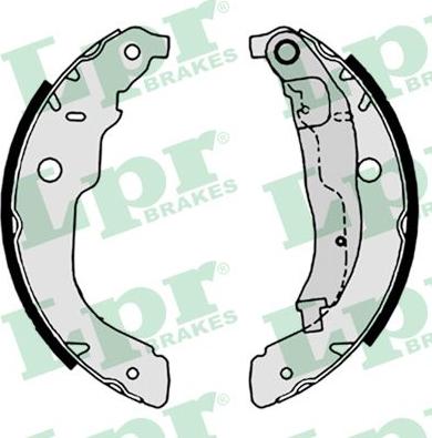 LPR 09220 - Set saboti frana parts5.com