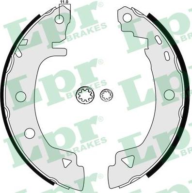 LPR 04920 - Brake Shoe Set parts5.com