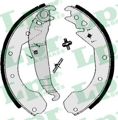 LPR 04650 - Brake Shoe Set parts5.com