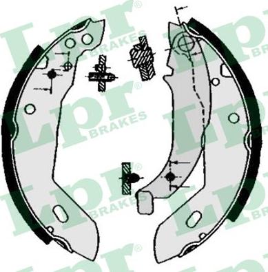 LPR 04670 - Fékpofakészlet parts5.com