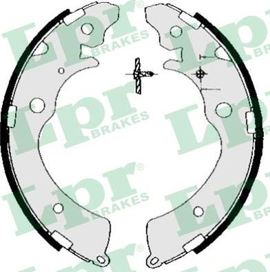 LPR 05690 - Brake Shoe Set parts5.com