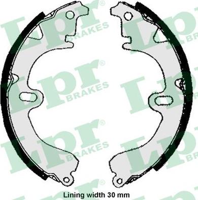 LPR 05860 - Set saboti frana parts5.com