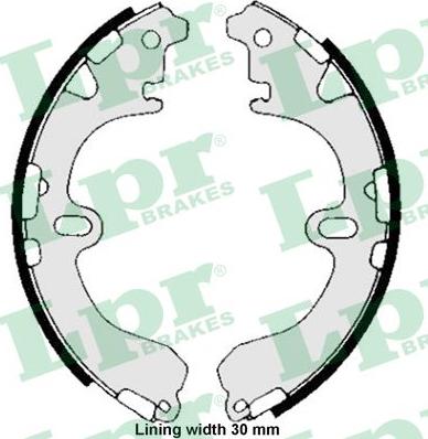 LPR 05810 - Set saboti frana parts5.com