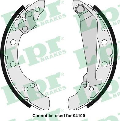 LPR 05730 - Brake Shoe Set parts5.com