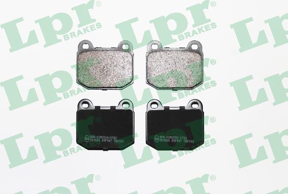 LPR 05P947 - Brake Pad Set, disc brake parts5.com