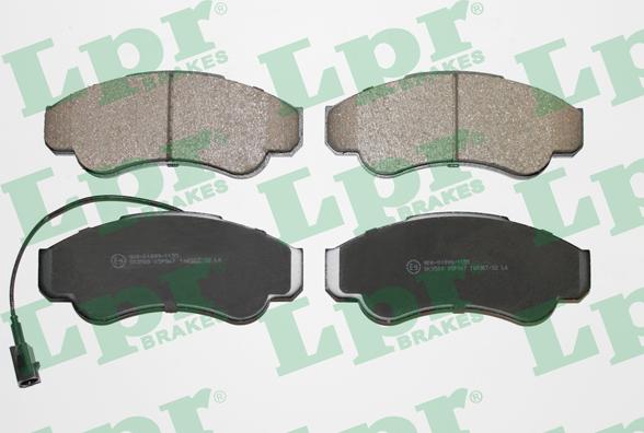 LPR 05P967 - Brake Pad Set, disc brake parts5.com