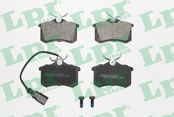 LPR 05P980 - Zestaw klocków hamulcowych, hamulce tarczowe parts5.com