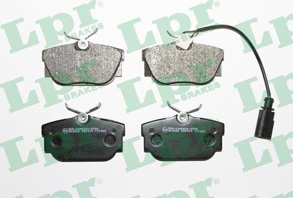 LPR 05P974 - Brake Pad Set, disc brake parts5.com