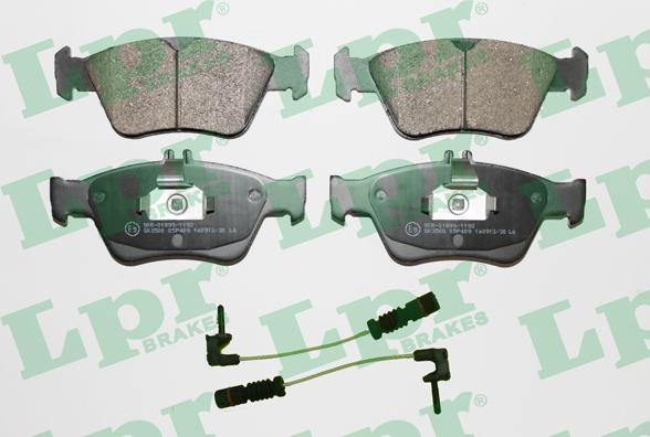 LPR 05P409A - Brake Pad Set, disc brake parts5.com