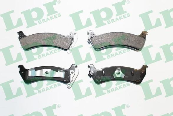 LPR 05P595 - Brake Pad Set, disc brake parts5.com