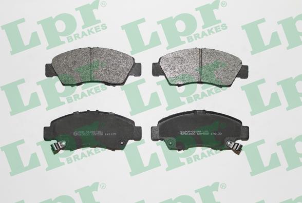 LPR 05P558 - Sada brzdových destiček, kotoučová brzda parts5.com