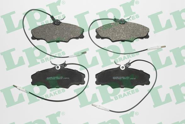 LPR 05P619 - Brake Pad Set, disc brake parts5.com