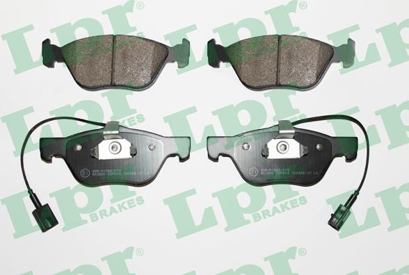 LPR 05P614 - Brake Pad Set, disc brake parts5.com