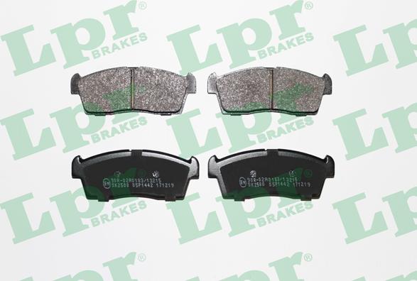 LPR 05P1442 - Brake Pad Set, disc brake parts5.com