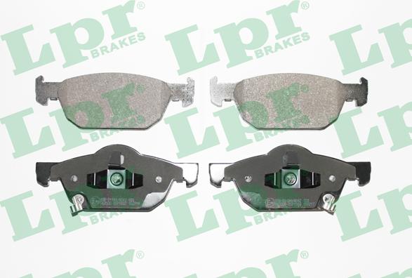 LPR 05P1560 - Тормозные колодки, дисковые, комплект parts5.com