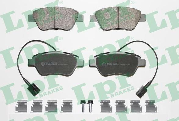 LPR 05P1656K - Brake Pad Set, disc brake parts5.com